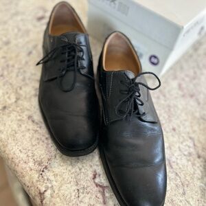 Classic Black Leather Men's Lace-Up Dress Shoes